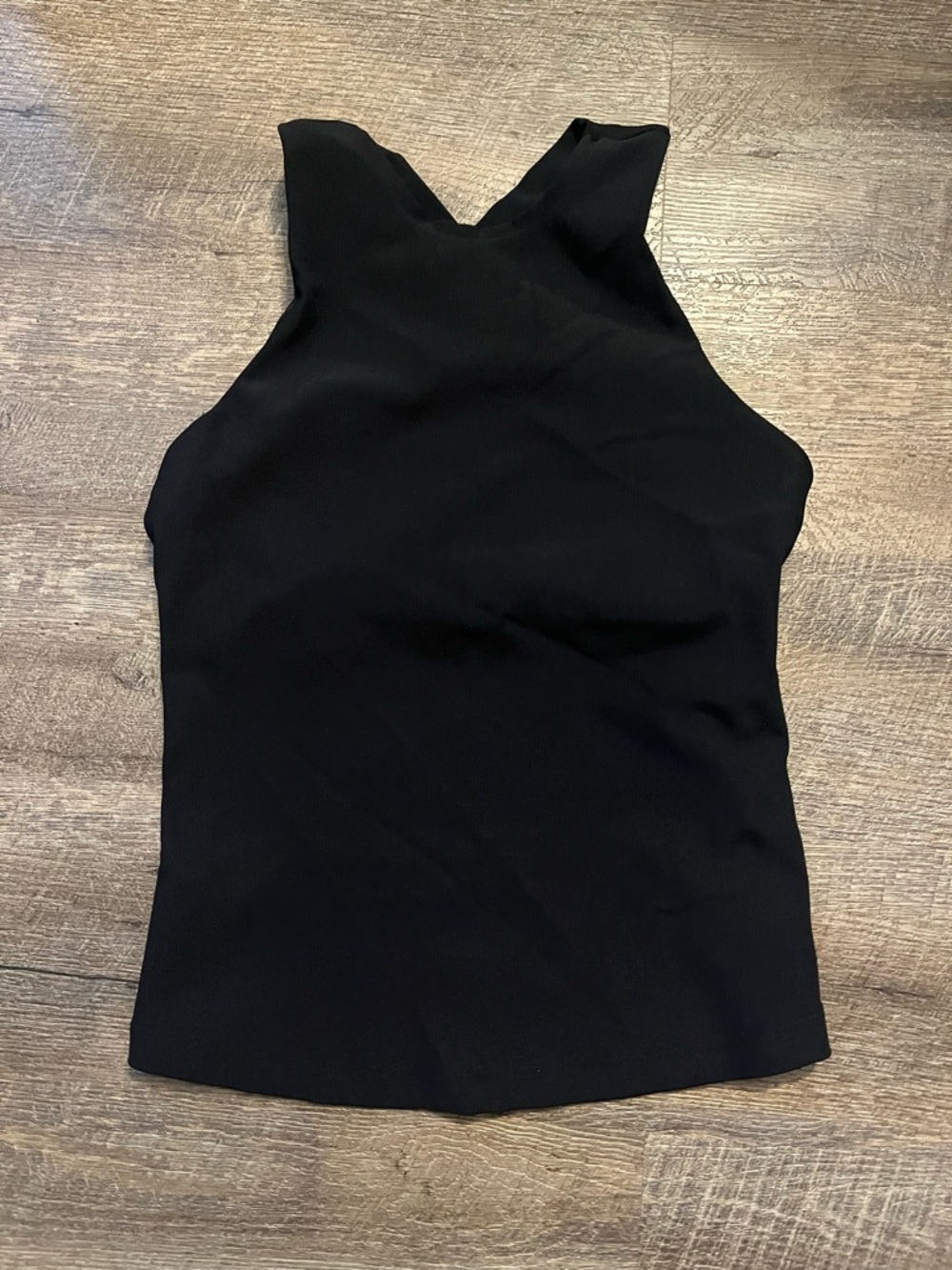 Kyodan Black thick High-Neck Racerback Tank with build in bra